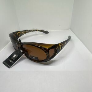 Barricade Tortoise Polarized Bling Fit Over Sunglasses UV400 Protection Oversize